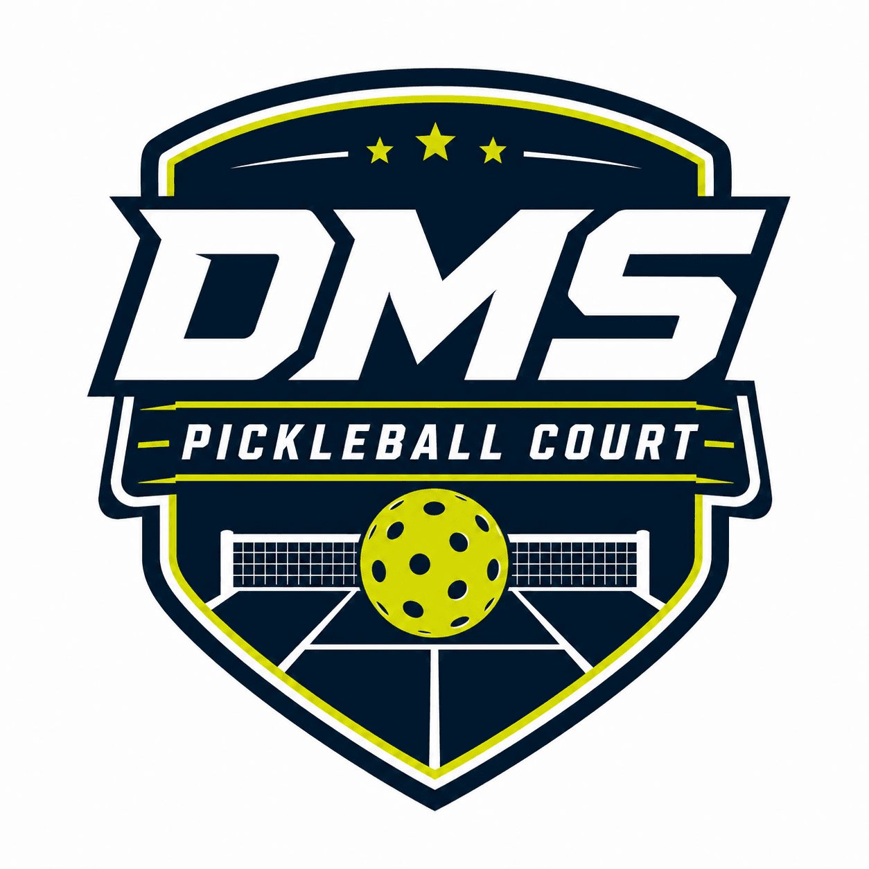 DMS Pickleball Court logo